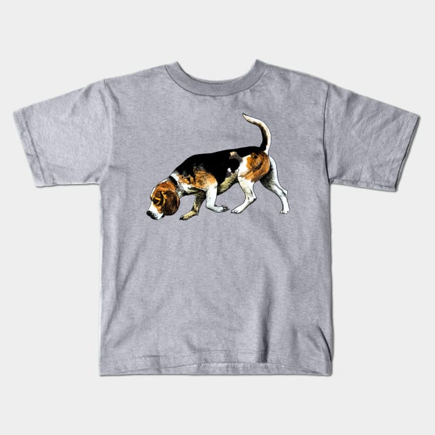 beagle Kids T-Shirt by VicaVeresk